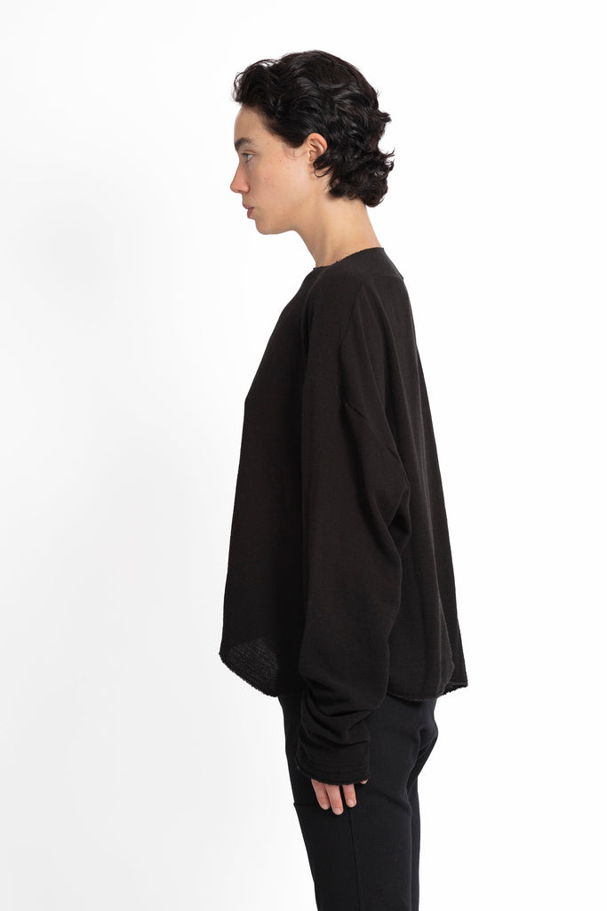 t-shirt in viscose and wool