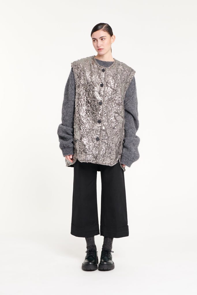 Polyester Metallic Effect Vest